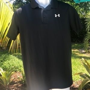 Under Armour Black Polo, heat gear
